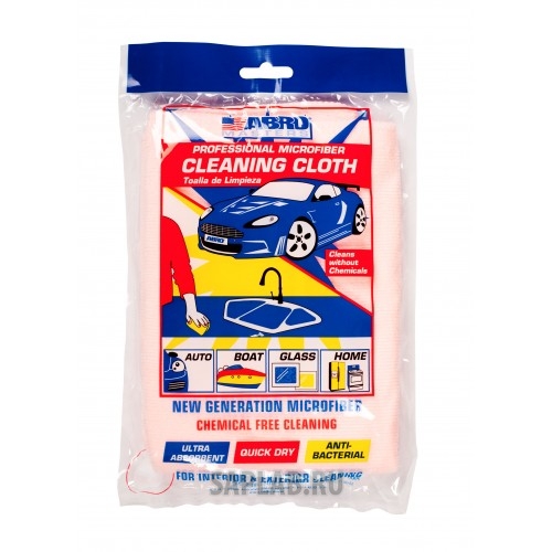 Купить ABRO CT210RO Салфетка протирочная из микрофибры ABRO MASTERS (темно-розовая), 38х40 см