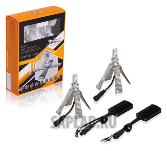 Купить AIRLINE ALEDH302 Лампа H3 LED кмпл 2шт. светодиодная 12В 18Вт 6500К 5000Лм белая PREMIUM