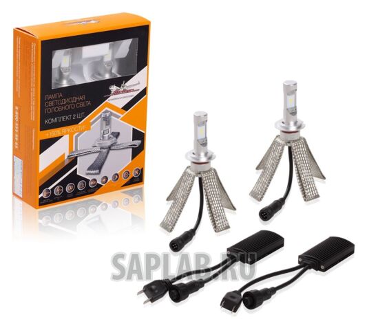 Купить AIRLINE ALEDH704 Лампа H7 LED кмпл 2шт. светодиодная 12В 18Вт 6500К 5000Лм белая PREMIUM