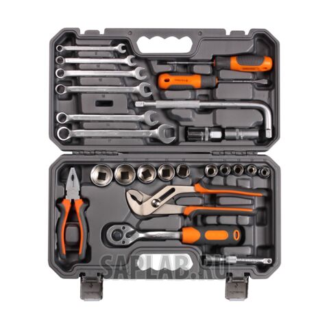 Купить AIRLINE AT2538 Набор инструментов универсальный 25 предметов, серый пласт.кейс