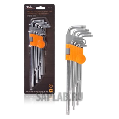 Купить AIRLINE AT921 Набор Г-образных ключей TORX удлинённых 9 предметов, пласт.подвес AIRLINE