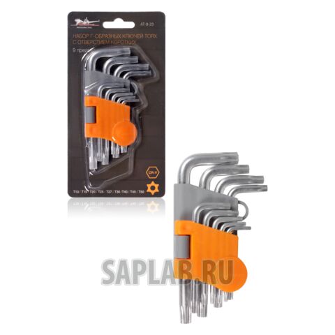 Купить AIRLINE AT923 Набор Г-образных ключей TORX коротких 9 предметов, пласт.подвес