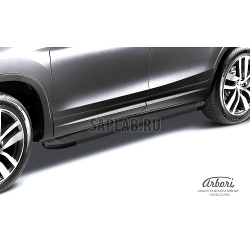Купить ARBORI AFZDAALCHNB01 Комплект защиты штатных порогов алюминиевый профиль Arbori 