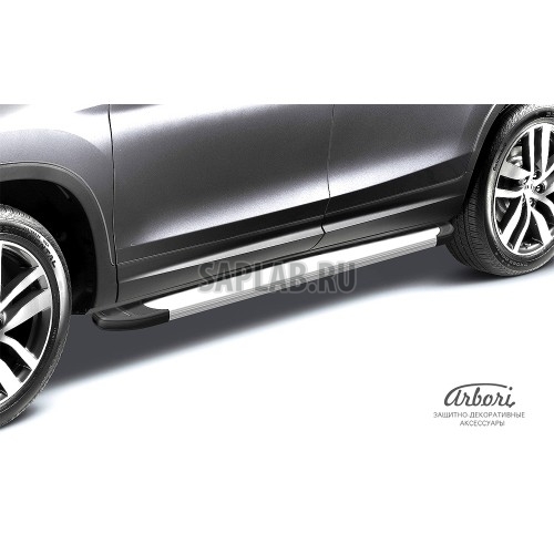 Купить ARBORI AFZDAALGWH302 Комплект защиты штатных порогов алюминиевый профиль Arbori 