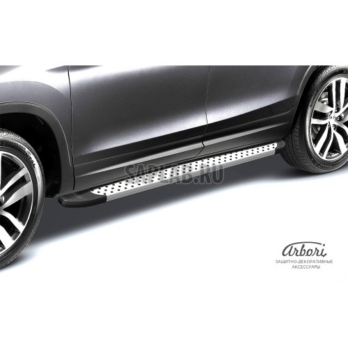 Купить ARBORI AFZDAALHAV605 Комплект защиты штатных порогов алюминиевый профиль Arbori 