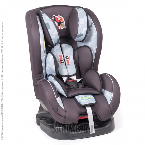 Купить AUTOPROFI SMDK200PIN Кресло детское (от 0 до 18 кг) до 4-х лет Смешарики полиэстер (черн/т.серый) 