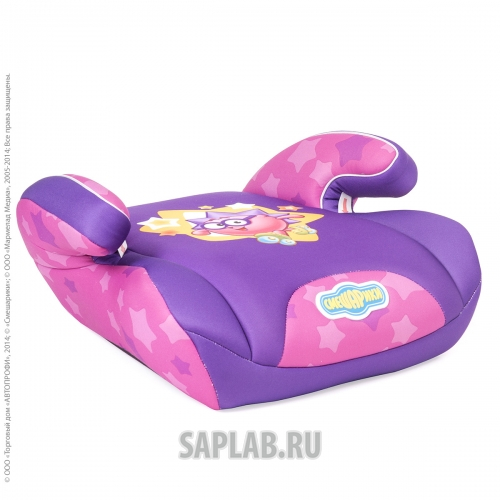 Купить AUTOPROFI SMDK500EZHIK Кресло детское бустер (от 15 до 36 кг) до 12 лет Смешарики полиэстер (фиолетовый) 