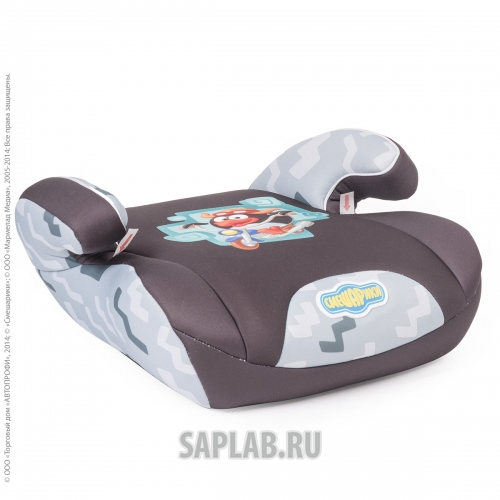 Купить AUTOPROFI SMDK500PIN Кресло детское бустер (от 15 до 36 кг) до 12 лет Смешарики полиэстер (черн/т.серый) 