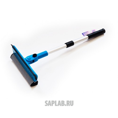Купить AUTOVIRAZH AV2159 Сгон для воды с губкой телескопический, металлическая ручка, 20 см x 50-70 см